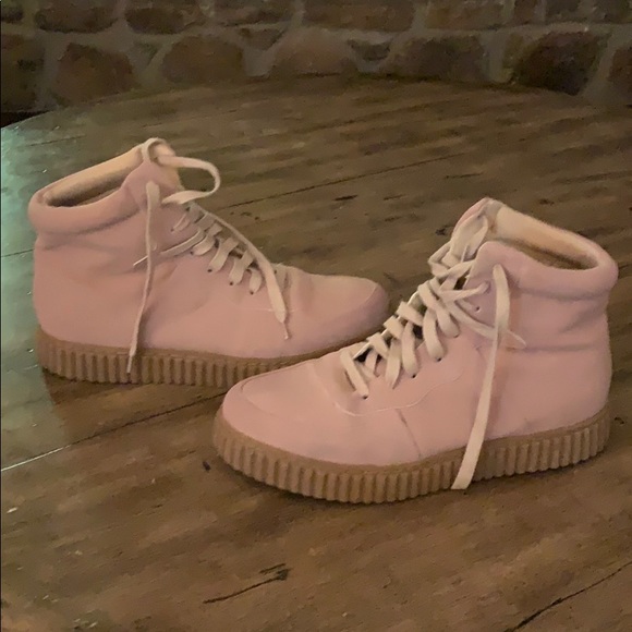 cute pink sneakers